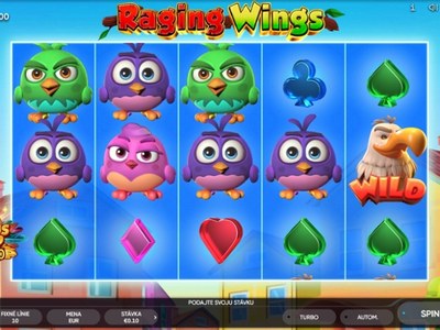 Видеослот Raging Wings производителя Endorphina
